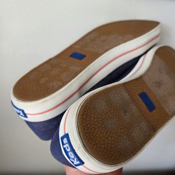 EUC KEDS DREAM FOAM SHIMMER DENIM SNEAKER WOMENS 9 - Picture 14 of 16
